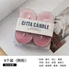 Velas de Té de Colores Redondas Personalizadas con Aroma y Diseño de Sello de Cera, Velas Aromáticas Personalizadas para un Ambiente Romántico, Velas para Propuestas