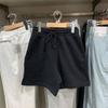Esgotado Primavera 2022 Novos Shorts Esportivos Casuais Femininos Cintura Elástica Tira Fina Calça de Moletom Y448023