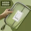 Bolsa Classificadora de Assuntos em L Abertura Grande Bolsa Transparente com Zíper Rede Bolsa de Mensageiro Bolsa para Livros Prova