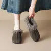 Wei Wei Girl 95139 Zapatos Cálidos de Piel con Aumento de Altura Interior para Mujer, Invierno, Exteriores, Planos, Perezosos, Slip-on, Birken, Zapatos de Algodón