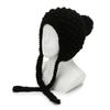 Sombrero de otoño e invierno para mujer, lindo gorro de lana tejido multicolor con protección para las orejas, para viajes al aire libre, compras, de punta cerrada, cálido, de algodón