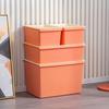 Caja de Almacenamiento Hogar Gran Capacidad Cocina Rectangular Caja de Almacenamiento Dormitorio de Estudiantes Escritorio Caja de Almacenamiento con Tapa Cesta Ajustada