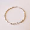 [Algunos pares de plata rota] pulsera de plata rota pequeña diseño de nicho femenino pulsera de plata S925 pulsera para novias novia estilo retro