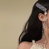 Nuevo Diseño de Pasador de Pelo con Borla de Perlas Estilo Retro Diosa China, Lujo Ligero Étnico de Nicho Accesorio para Flequillo Mongol de Gama Alta