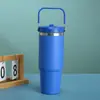 Copo Térmico Transfronteiriço Novo de Aço Inoxidável 304 Portátil Bolsa Palha Copo de Carro Grande Capacidade Copo de Água Esportivo