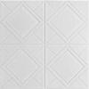Adesivos de Parede 3D Autoadesivos para Decoração de Quarto, à Prova d'Água e Resistentes a Colisões, Decorativo para Casa em Formato de Diamante, Papel de Parede 3D