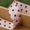 Moño de Listón de Poliéster Estampado diy Accesorios para el Cabello Ropa Zapatos Adorno de Flores Accesorios Caja de Regalo Paquete de Flores Círculo Punto Cinturón