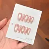 Manicura Ojo de Gato Rosa Opalino Rosa Claro Aurora con Fragmentos Iridiscentes de Nácar, Estilo Suave, Uñas Portátiles Puramente Hechas a Mano