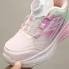 Zapatillas Deportivas de Felpa de Algodón Doble Forradas para Invierno para Niños Mayores con Suela de Eva, Calzado Infantil al por Mayor, Zapatillas Casuales para Correr para Niñas 3765
