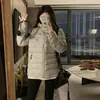 Chaqueta de Invierno Acolchada de Algodón con Costillas Transfronteriza para Hombres y Mujeres, Abrigo de Pareja, Ligero y de Corte Holgado, Nuevo Modelo 2025, con Capucha, Engrosado, Talla Pequeña
