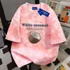 Camiseta Casual Versátil Tie-Dye de Manga Corta 100% Algodón Puro para Hombres y Mujeres, Nuevo Estilo de Verano Holgada y a la Moda Tops para Pareja