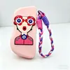 Estuche de Silicona para Gafas Nuevo Producto Transfronterizo Portátil Moda DIY Estuche Protector para Gafas de Sol Bolsa Colgante Bolsita para Gafas