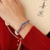 [Dinero de los Cinco Emperadores] Pulsera de Cuerda Roja Tejida a Mano para Niña Pareja Amuleto de la Buena Suerte Pixiu Nueva Joyería China al por Mayor