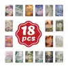 Compra Directa Transfronteriza de 18 Nuevas Impresiones de Paisajes Naturales de Jardín de Hadas y Bosque Estilo Monet con Citas Positivas y Mensajes Inspiradores