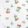 Capa para bolsa de roupas de algodão estampado, malha de algodão classe A para bebês, 300 peças, estampado, dupla face