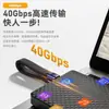 Cabo de Dados USB4 PD240W Carregamento Rápido Cabo Flexível FPC Compatível com Thunderbolt 4/3 Totalmente Compatível com Transmissão de 40Gb Vídeo 8K