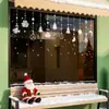 Decoraciones Navideñas Transfronterizas Copo de Nieve Blanco Árbol Pegatinas Electrostáticas para Vidrio Decoración de Ventanas Cascabeles Pegatinas para Ventana Temu