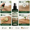 KineShineX Removedor de Moho para Muebles de Madera, Spray Limpiador de Moho para Gabinetes, Mesas y Sillas de Madera, Eliminación de Manchas y Cuidado Renovador