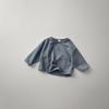 26 Novas Roupas Infantis Coreanas para Meninos e Meninas, Macia e Confortável, Gola Redonda, Casual, Solta, Manga Longa, Moletom Camiseta de Outono