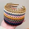 2026 Nuevo Modelo Diadema Antideslizante Dentada Malla de Gasa Ola Diadema para Mujer Clip para el Cabello de Corona Alta Accesorio para el Cabello