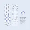 Poesía de Azúcar Papel Sintético Cinta Adhesiva Troquelada con Purpurina Serie de Puntos Polka Diario Básico Simple Material para Collage Pegatinas