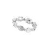 Anillo de terrón de azúcar de lujo ligero para mujer, geométrico, moderno, dulce, elegante, anillo abierto personalizable, estilo Ins, anillo de moda para el dedo índice