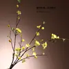 Ramas Artificiales de Flor de Durazno, Flores de Ciruelo, Flores de Manzano y Jazmín de Invierno para Decoración de Sala de Estar, Mesa de Comedor Estilo Zen y Decoraciones de Entrada