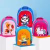 Jardim de Infância Pré-Escola Desenho Animado Crianças Padrões Gráficos de Animais Mochila Escolar Alunos do Ensino Fundamental Mochila de Costas Dupla