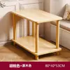 Mesa de Centro Nórdica Sala de Estar Apartamento Pequeño Mesa Lateral para Sofá Casa de Alquiler Dormitorio Estante de Almacenamiento de Mesita de Noche Mesa Cuadrada Gabinete Lateral Simple
