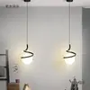 Lustre de Cabeceira para Quarto Nórdico Moderno Minimalista Personalidade Restaurante Bar Lâmpada Parede de Fundo de TV Luxo Trigo Taibao