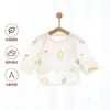 Top de Bebê Jacquard de Algodão Fino de Meio Costas Sem Costura Verão Roupas Estilo Monge para Recém-Nascidos Classe A Verão