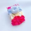 Set de Diademas para Niños Europeos y Americanos Banda para el Cabello de Donut de Nailon para Bebé Diadema Elástica Alta Lazo Diadema Ancha para Bebé