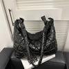 Saco de grande capacidade das mulheres all-match novo espaço algodão-acolchoado saco rombic moda tote bag commuter ombro mensageiro saco bolsa feminina