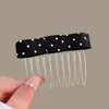 Pente de cabelo penteado de cabeça para baixo novo grampo de cabelo com franja de laço antiderrapante caveira alta estiloso moderno grampo de cabelo lateral com mechas acessório de cabelo