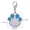 Suprimentos para Transferência de Calor em Branco Etiquetas para Animais de Estimação Sublimação Tags Curvas para Cachorros Acessórios Estilosos Pequenos Presentes Placas de Identificação para Cachorros