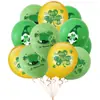 St. Decorações de Festa de São Patrício Balões de Látex Trevo da Sorte Suprimentos para Festa do Festival de Cerveja Irlandesa