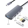 Hub USB 3.0 Transfronterizo para Portátil, Divisor de 4 Puertos, Hub de Expansión de Aleación de Aluminio