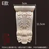 Soporte de Viga de Cabeza de Columna Madera Maciza Tallado Gabinete Chimenea Computadora Finamente Tallado Múltiples Especificaciones Flor de Madera Muebles Flor Decorativa