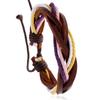 Versión coreana de pulsera de piel de vaca simple para mujer que combina con todo, tejida a mano, color retro, joyería para pareja, suministro de fabricantes de primera mano