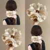 Nuevo Diseño Coreano de Nicho Hecho a Mano Encaje Plisado Encaje Banda para el Cabello Doble Capa Intestino Grande para el Cabello Accesorios para el Cabello