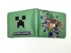 Carteira Dobrável Curta do Jogo Minecraft Steve Creeper Personalizada Criativa em Couro PU Carteira Masculina e Feminina
