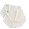 45-73 kg Nuevo algodón suave como la seda estampado pastoral talla grande antibacterial grado 10A entrepierna floral ligero bragas para mujer