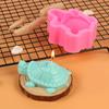 Molde para hornear pastel de fondant diy tortuga tortuga tortuga forma pastel de mousse de chocolate vela molde de silicona