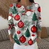 Sudadera de Punto con Cuello en V, Botones y Mangas Largas, Estilo Nuevo Transfronterizo, Otoño e Invierno, Suéter con Estampado de Moda Personalizado para Mujer