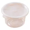 Tazón desechable engrosado para fideos de 1250 1500 ml con tapa, caja redonda para llevar para hot pot picante, plato frío, sopa y fideos