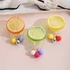 Accesorios para el Cabello de Niños Campanita de Burbujas de Frutas Lindo Dulce Cuerda de Teléfono para el Cabello Banda Elástica Diadema para Cola de Caballo