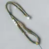 Suministros del Fabricante Cuerda para Collar Tejido Hecho a Mano DIY Multicolor Ágata Jade Cuerda para Suéter con Colgante de Cuerda Cordón
