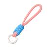 Cordão para Celular de Celebridade da Internet Bolsa Dupla de Pelúcia Cordão de Mão Curto Corda Trançada à Mão Chaveiro Nó Combinando com a Cor Corda para Pendurar