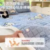 Sábana de Leche de Terciopelo de Invierno Individual con Protector de Colchón de Felpa, Manta de Franela para Dormitorio de Estudiantes, Juego de Tres Piezas