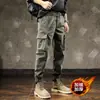 Pantalones con forro polar para hombre marca moderna estilo coreano pantalones casuales holgados para hombre pantalones cortavientos cropped pantalones casuales de trabajo estilo Hong Kong ins